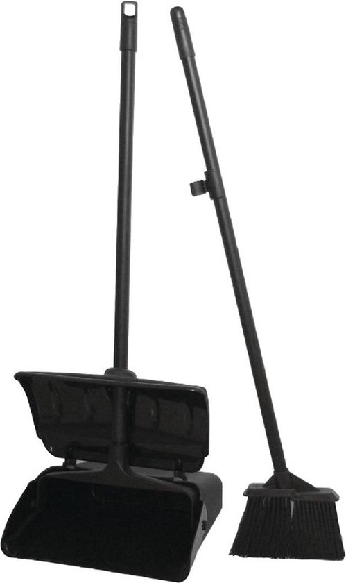 Jantex lobby bezem en blik 16cm van Merkloos	