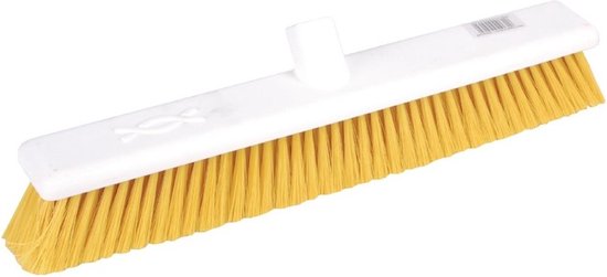 Jantex Zachte Hygiënische Bezem 45cm Geel DN834 van Jantex