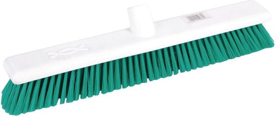 Jantex Zachte Hygiënische Bezem 45cm Groen GK874 van Jantex