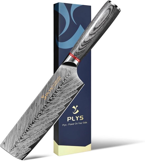 Japans Nakiri-mes: Titaniumgecoat Roestvrijstalen Keukenmes voor Groenten van Merkloos	