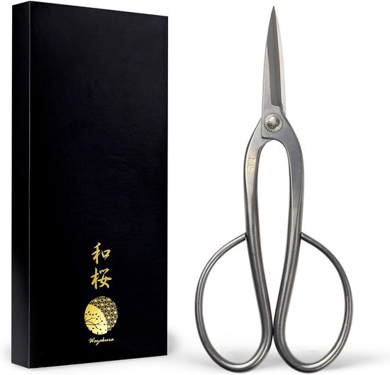 Japanse Bonsai Schaar - Ashinaga Model - 200 mm RVS - Precisie Snoeien van Merkloos	