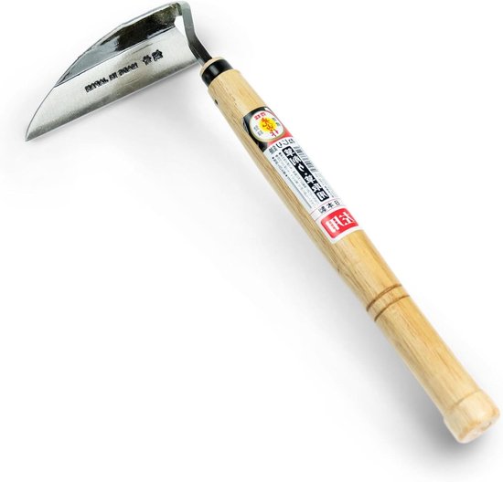 Japanse Sikkel - Tuinieren Snoeischaar - Onkruid Wieden - Verdikte Scherpe Blad - 33 cm - Houtkleurig
