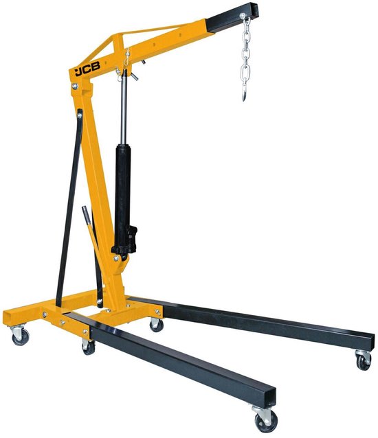 JCB - Hydraulische Werkplaatskraan - 2 Ton - Opvouwbaar - Met Wielen van Merkloos	