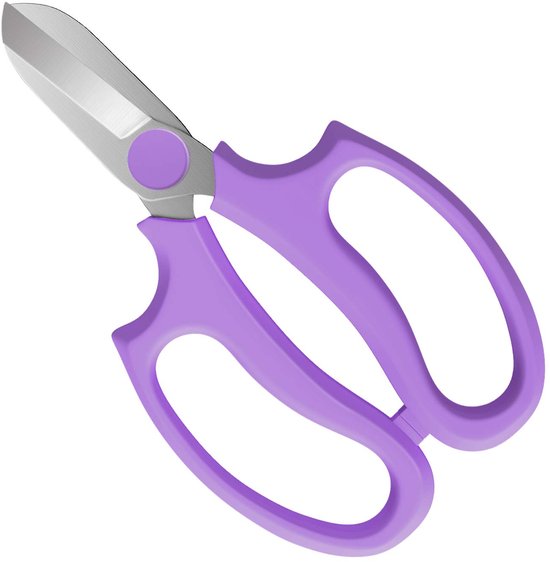 JeiibrZui Bloemenschaar - Tuinschaar - Scherpe Messen & Roestvrij Staal - 1 - Voor Tuinieren En Snoeien Van Verse Bloemen - Paars van Merkloos	