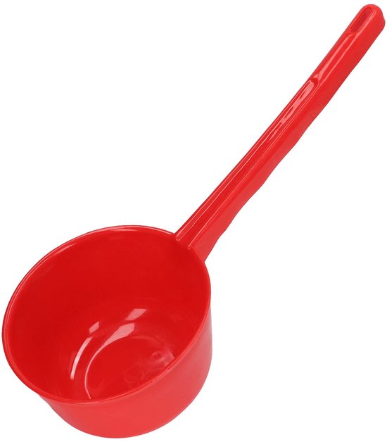 JeiibrZui Plastic Waterschep - Groot Volume Pollepel - Veelzijdig Gebruik In Tuin En Badkamer - 1 Stuk - Rood van JeiibrZui
