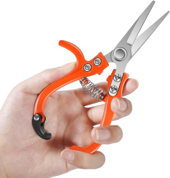 JeiibrZui Tuinschaar - Snoeischaar - Nauwkeurig Snijden Met Veilige Vergrendeling En Duurzaam Koolstofstaal Lemmet - 1 - Voor Tuinieren Rood van Merkloos	