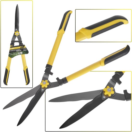 John Gardener Heggenschaar - Golfsnede - Teflonlaag - 640 mm - Ergonomische handgrepen van John Gardener