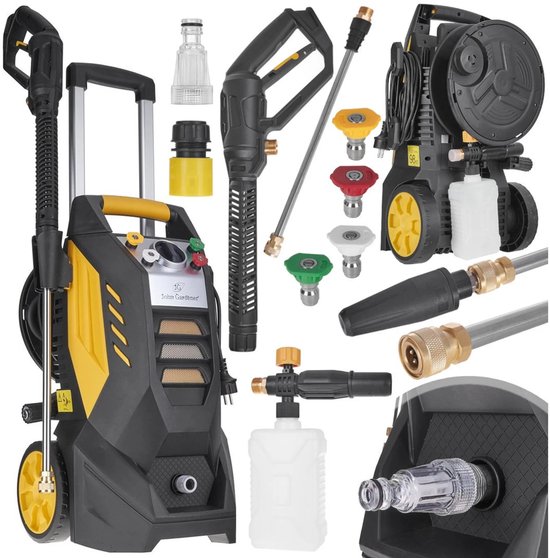 John Gardener Krachtige hogedrukreiniger - 2500W - 130/195 BAR - Inclusief accessoires