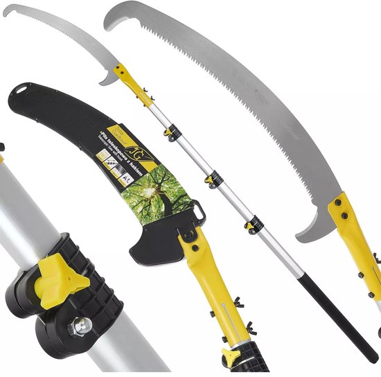 John Gardener Telescopische takkenzaag - SK5 staal - Haak - 36 cm - 3,3 m verstelbare steel van Merkloos	