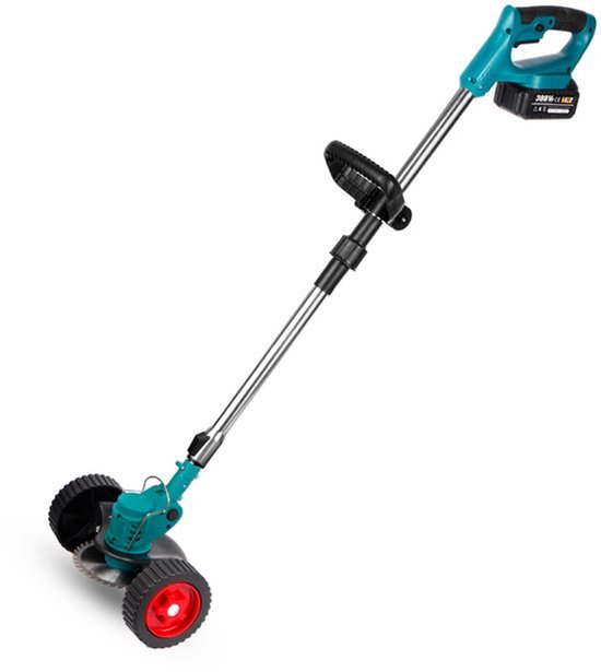 Joorly Grastrimmer - Onkruidborstel - Onkruidverwijdering - Onkruidkrabber - Onkruid Schraper - Geschikt voor Tegels, Terras & Oprit - Handmatig Tuingereedschap - 21V 1500W - Elektrische Bosmaaier 3-in-1 - 12000 RPM - Accu Grass Trimmer