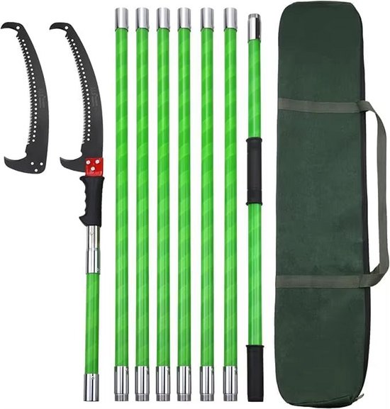 JOYNEXTBUY - Telescopische Snoeischaar 8 Meter - Handmatige Takkenschaar met Uitschuifbare Steel - Hoogte Snoeigereedschap voor Bomen en Struiken - Inclusief Trekkoord - Tuingereedschap van joynextbuy