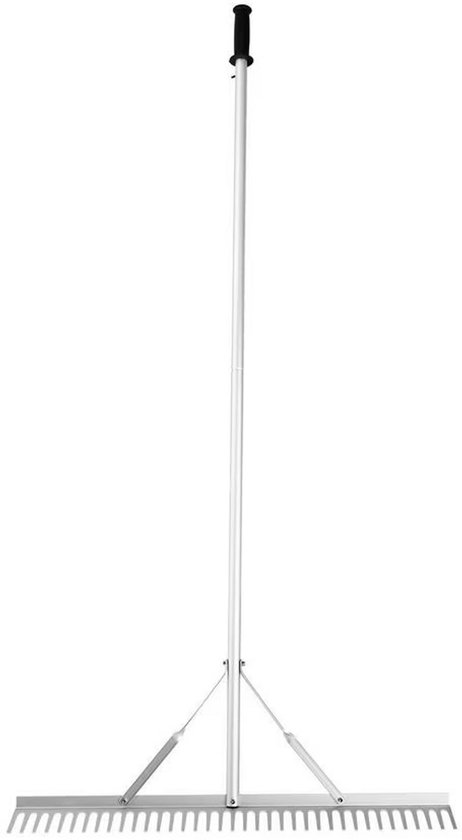 JOYNEXTBUY - Tuinhark met Lange Steel 190,5 cm – Duurzame Bladhark voor Gazon en Tuin - 37-Tands Aluminium Hark – Lichtgewicht