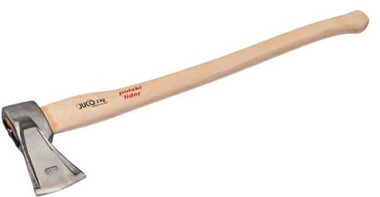 Juco T6057 - Kloofbijl - 1,2 kg - Houten Handgreep - Inductiegehard