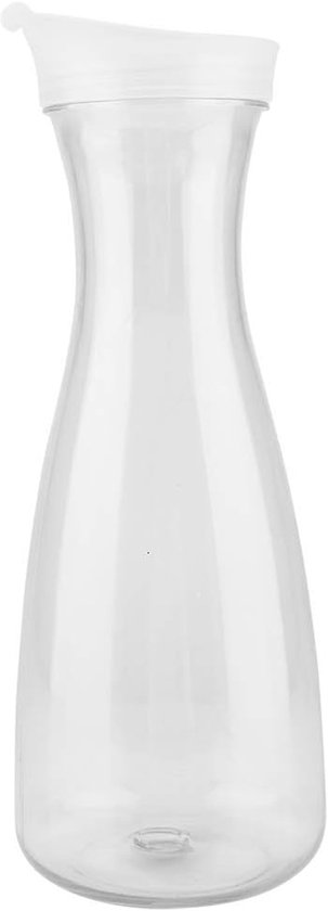 Juice Jug, Acrylic Transparent Plastic Juice Bottles Water Decanter with Flip Top Lid Juice Containers for Juicing Smoothie Drinking Drinks (1000ML)