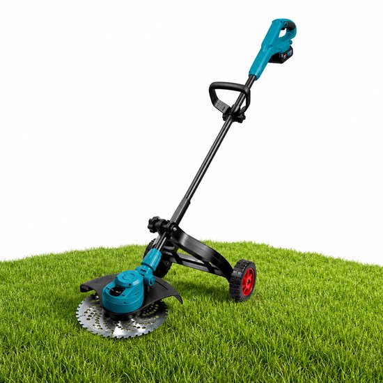Jurrys Onkruidtrimmer - Onkruidverwijderaar - Grastrimmer - Tuingereedschap - Elektrisch - Draadloos - Lengte 120cm - Blauw