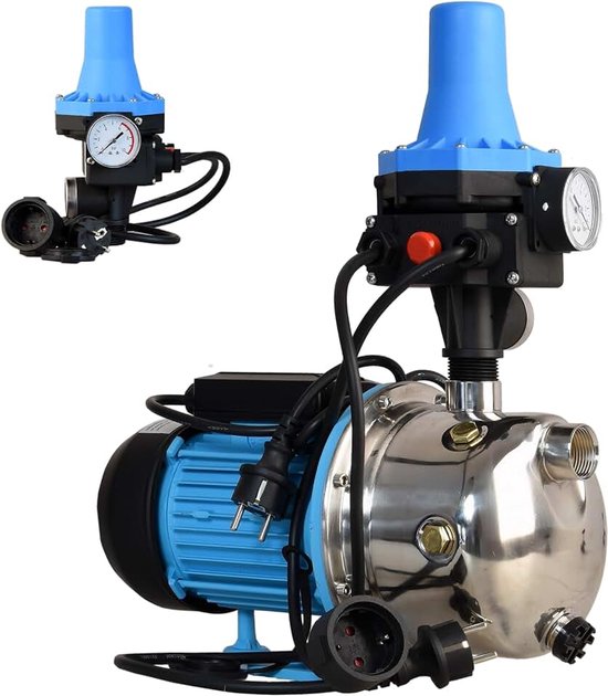 JX 1100 met elektronische pompbesturing CSK 31 - waterpomp (3600 l/h, 1100 W, opvoerhoogte 50 m) - roestvrij staal - inschakeldruk instelbaar - huiswaterautomaat - droogloopbeveiliging