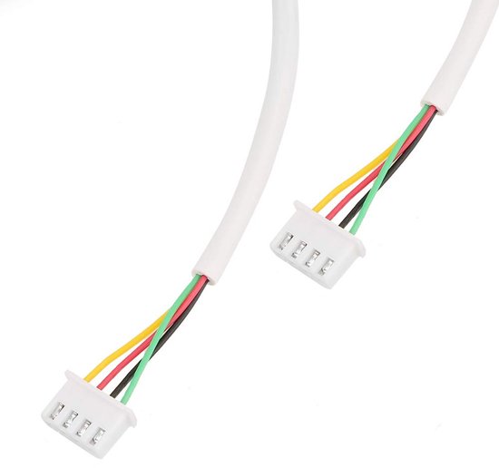 Kabel voor Video-deurbel - 4-aderige Ronde Flexibele Koperen Kabel - Geschikt voor 2 Back-upkabelconnectoren - Intercomkabel van 10 Meter voor Video-deurtelefoon-intercomsysteem - Huishoudelijke Veiligheid van Merkloos	