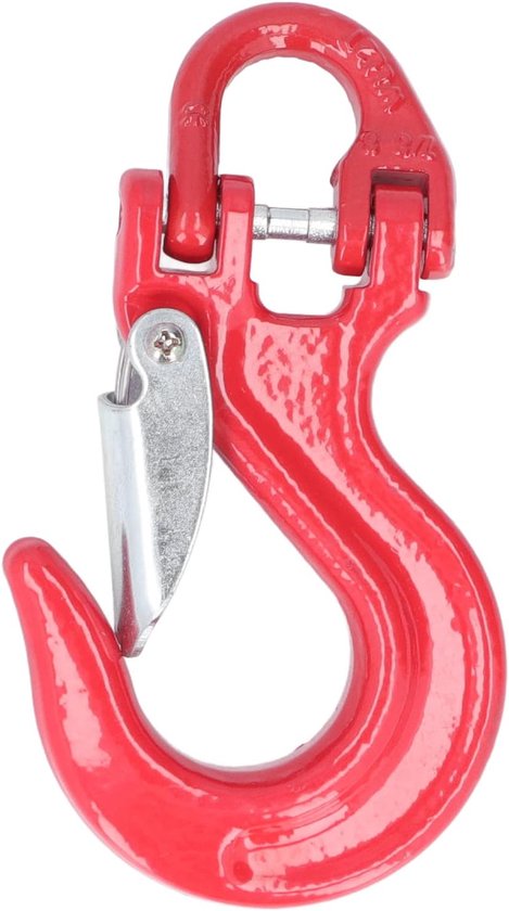 Kabelhaak - Veiligheidsgrendel - Lier - Trailer - Gaffelhaak - Rood - 2T Laden - 80 Staal - Universeel - Heavy Duty Onderdelen - Aanhangerlieren van Merkloos	