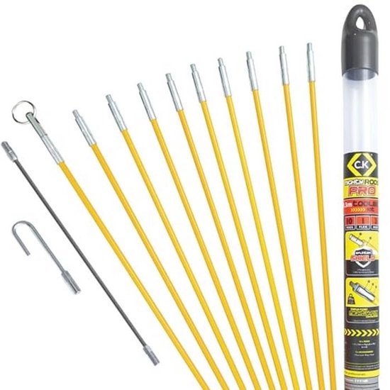 Kabelstangen en Gereedschapskoffer voor Elektriciens - Splintervrij en Flexibel van Merkloos	