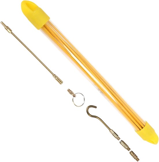 Kabeltrekstang Set - Glasvezel Stangen - Leiding Bedraden - Verbeterde Stabiliteit - 36 cm - Grijs