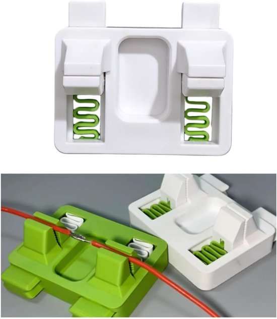 kabelverbinder - 4 stuks - draadverbinder voor robotmaaier perimeterdraad - Elektrisch draadlasapparaat - met ondersteuning voor autobedradingstaken - wit van Merkloos	