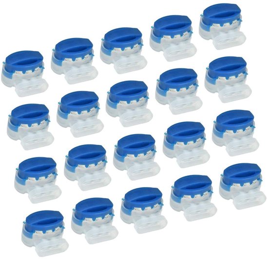 Kabelverbinder - Gel connector - 20 stuks - Geschikt voor 314 robot maaiers - Begrenzingsdraad - Kabelconnectoren - Draadverbinder voor robotmaaier van Venturelli