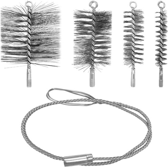 Kachelpijpborstel set (zilver)