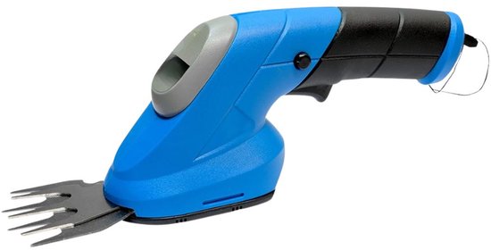 KAD® Grastrimmers Met Accu - Draadloze Accu Grasschaar - Draadloze Grasschaar voor Dik Gras - Blauw - 37cm x 8cm x 11cm