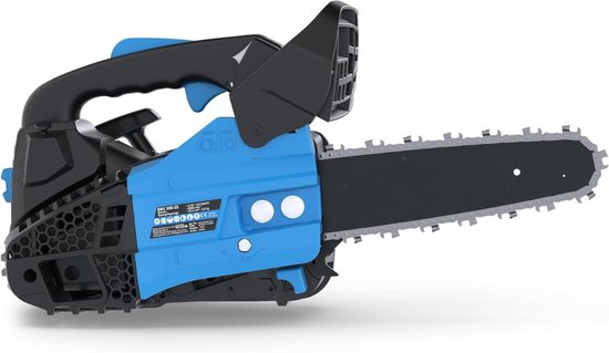 KAD® Kettingzaag Benzine - Kettingzaag op Accu - Handzame Kettingzaag voor Snoeien - Zwart/Blauw - 55cm x 25cm x 23cm