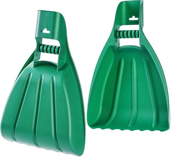 KADAX Bladverzamelaar, bladklauw van robuust polypropyleen, resistente bladgrijper, grijptang voor bladeren, gras en fruit, weerbestendige bladbrekers (49,5 x 34 cm, groen) van KADAX
