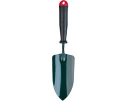 KADAX Bloemenkels, robuuste tuinschep van metaal en kunststof, tuinschep met handvat, bloemenschep voor tuin, bloemen, planten, om aan en toe te planten, plantenschep (groen)