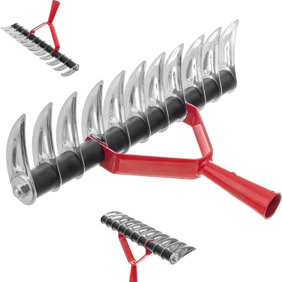 KADAX Gazonbeluchter, handmatige verticuteermachine voor tuin, gazon, schuim, tuinaccessoires van metaal, snijhark, cultivator, gazonbeluchter, verticuteermachine (eenzijdig, zonder handvat) van Merkloos	