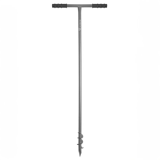 KADAX Grondboor voor het planten van bomen, T-vormige handboor voor tuinieren, tuinboor voor hekpalen, plantenboor met handgreep (Ø 50 mm) van Merkloos	