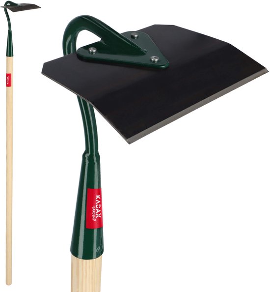 KADAX Hak, tuinhak van metaal, onkruidhak met lange steel van hout, tuinaccessoires voor het verwijderen van onkruid, hak voor het losmaken, luchten en wieden van de grond (14 cm) van Merkloos	