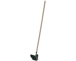 KADAX Huizenploeg van staal, cultivator met houten steel, handploeg, ploegschar, aardappelhocker, tuingereedschap voor het verzamelen van aardappelen en groenten, tuingereedschap (groot) van Merkloos	