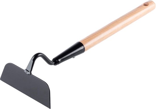 KADAX Kleine hak van metaal, tuinhak met korte steel, dubbele hak, hakken, robuuste combihak voor het wieden van onkruid (trapeziumvorm, eenzijdig) van Merkloos	