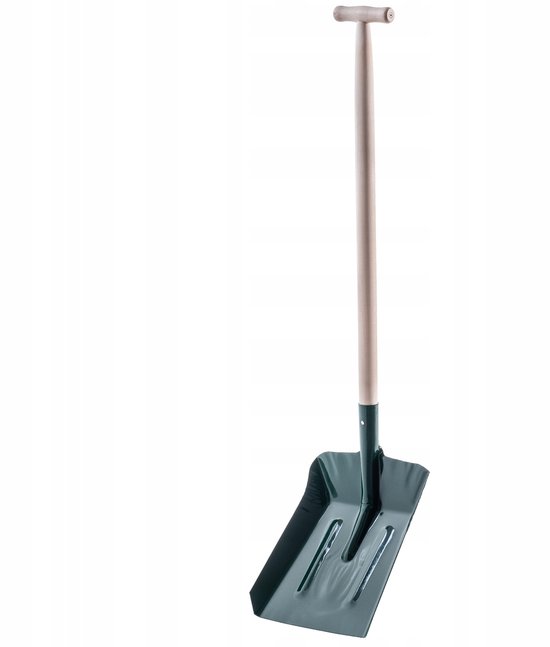 KADAX Schep, koolstofschep, scheep met ergonomische steel, schep met stevige handgreep, robuuste spade voor as, kolen, koolstof, tuingereedschap, tuinspade (houten steel) van Merkloos	
