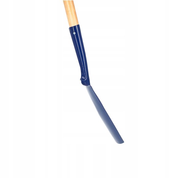 KADAX Spade, tuinschep met inkepingen, schep met D-handgreep, tuinspade om te graven, schep met steel van hout, grafspade voor tuin (rond) van Merkloos	