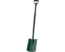KADAX Spade, tuinspade om te graven, tuinschep met ergonomische steel, schep van metaal, grafschep voor tuin, schip, tuinspade, grafschep (rond, D-greep) van Merkloos	