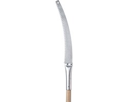 KADAX Takkenzaag op lange steil, handzaag met houten handvat, zeer rijkbare boomzaag, duurzame haakvormige tuinzaag voor hoge bomen en struiken (35 cm) van KADAX