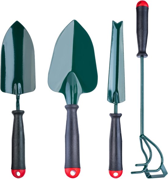 KADAX Tuingereedschapsset, robuuste mini-tuingereedschap, praktische gereedschapsset voor planten, meerdelige tuinset, tuinset voor tuinverzorging (4-delige set Ver. A) van Merkloos	