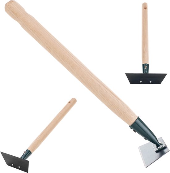 KADAX Tuinhak voor het losmaken, luchten en wieden van de grond, voor tuin, metalen blad, tuinaccessoires, onkruidhak voor het verwijderen van onkruid, cultivator (met houten steel, kort 12 cm) van KADAX