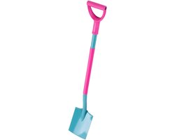 KADAX Tuinschep voor dames, van metaal en kunststof, platte schep met D-greep voor vrouwen, tuinspade met ergonomische steel van Merkloos	