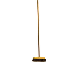 Kamerveger - Bezem - met steel - Haar Paardenstaart - Veegdeel 30 cm - Lengte 150 cm van Merkloos	