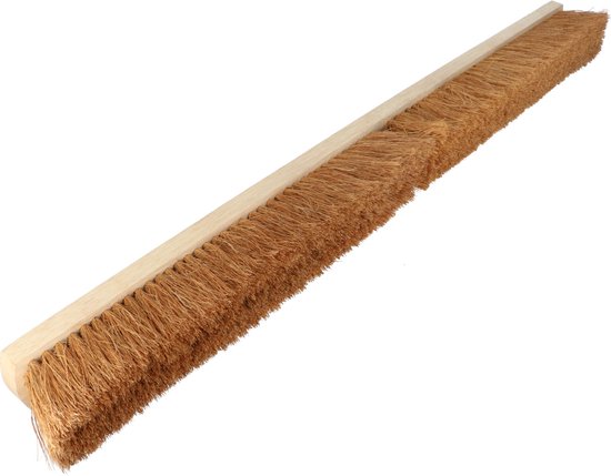 Kamerveger Cocos - Effectief op gladde vloeren - FSC-keurmerk - Plat hout - Breedte 100cm van Merkloos	