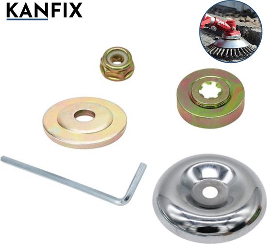 KanFix® Adapterset Onkruidborstel Universele Bevestiging Set voor Bosmaaier - Tuingereedschap van KanFix