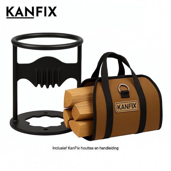 KanFix Houtklover voor Aanmaakhout - Houtsplijter - Houtkliever - Kloofwig - Kloofmachine - Openhaard Gereedschap - Kliever van Kreator