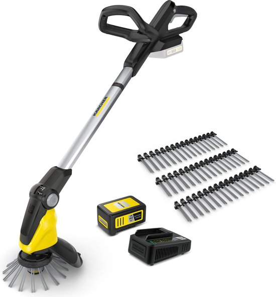 Kärcher Accu Onkruidverwijderaar WRE 18-55 inclusief Starterpack oplader & Accu 18/50 - 18 Volt - 3 extra borstels