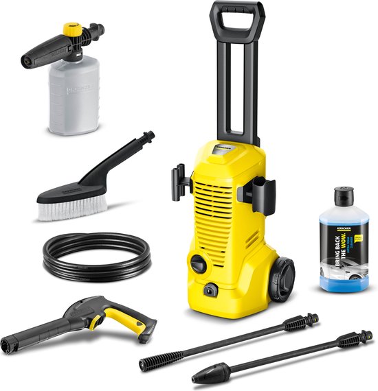Kärcher Hogedrukreiniger | K 2 Premium Car compleet - Incl. Foam Jet - Wasborstel en reinigingsmiddel - 110 bar - Wateropbrengst 360 l/u van Kärcher
