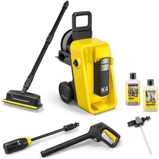 Kärcher K 4 Comfort Premium Veranda BB Hogedrukreiniger - 130 bar - 420 l/u - 30 m² - Geschikt voor o.a. Auto - Terras - Fietsen - Motoren - Tuinset van Merkloos	